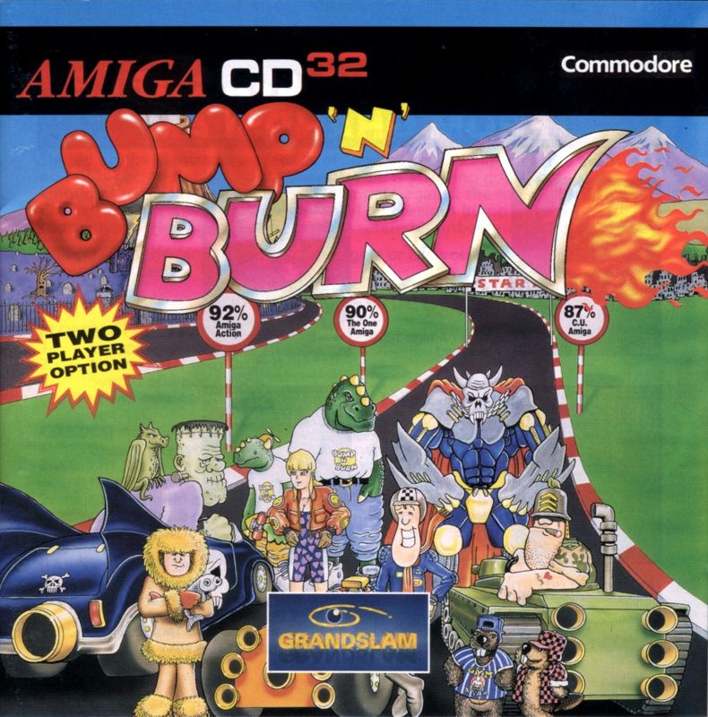 Bump 'N' Burn box art for Amiga CD32